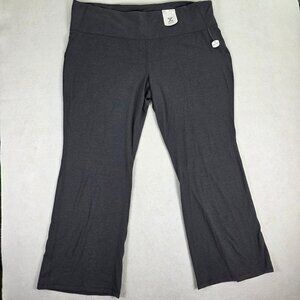 Xersion 3X Bootcut Performance Leggings Dark Heather Gray NWT